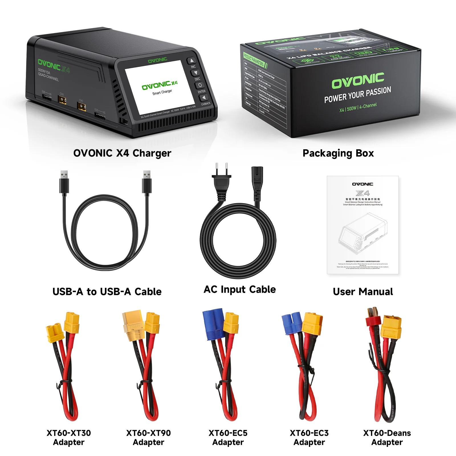 Drone Battery 3S - Зарядное устройство Ovonic X4 AC500W для