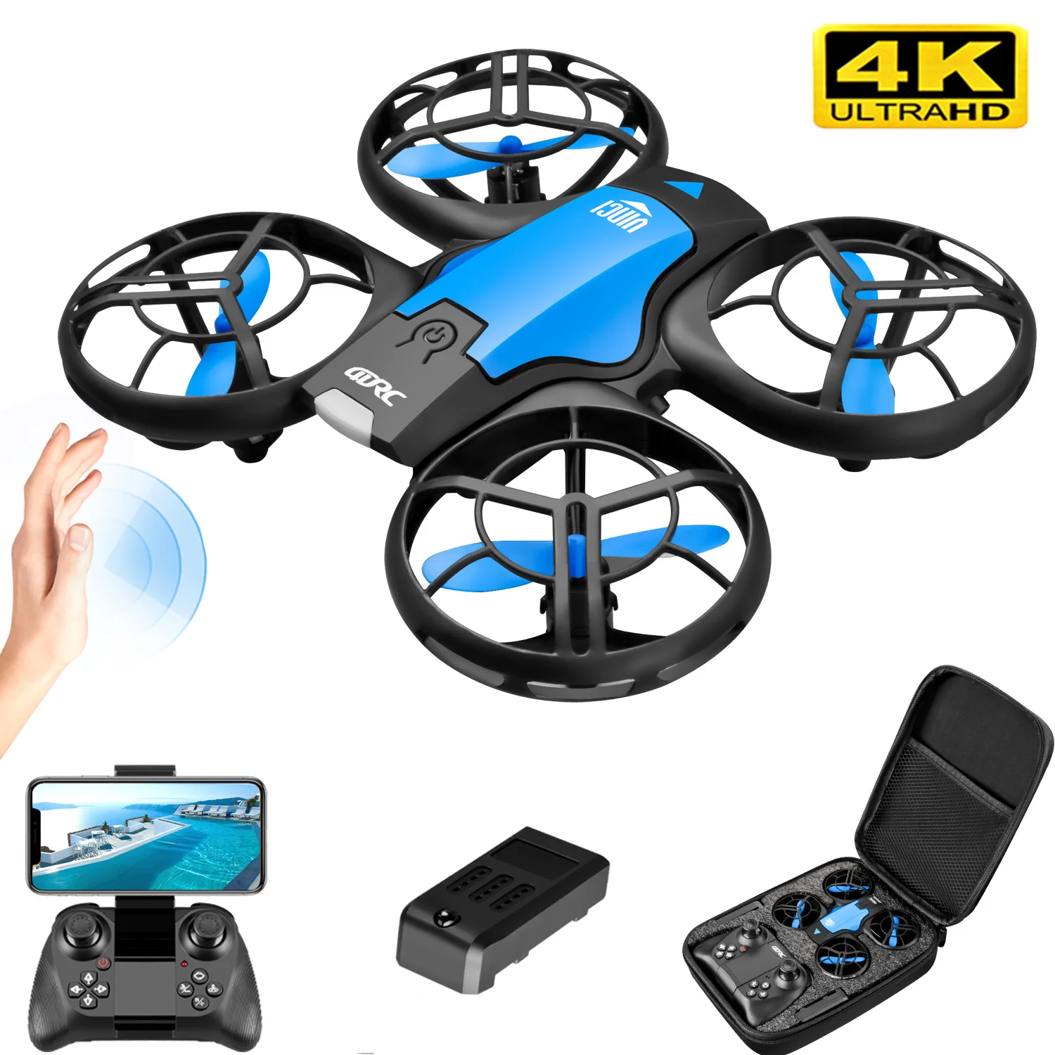 Новый мини-дрон V8 с камерой 4 – обзор и цена Drone Battery Case