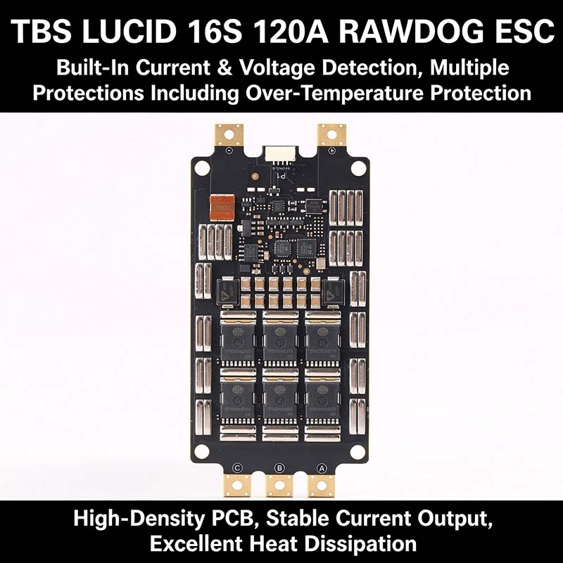 TBS LUCID 16S 120A RAWDOG ESC, – обзор и цена Drone Battery High Voltage